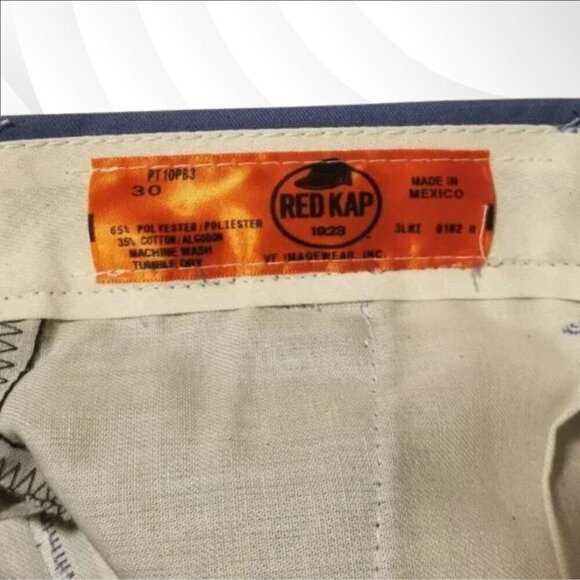 2/$20 Red Kap Work Pants Postman Blue Size 30 | Durable Industrial Workwear - Picture 3 of 5